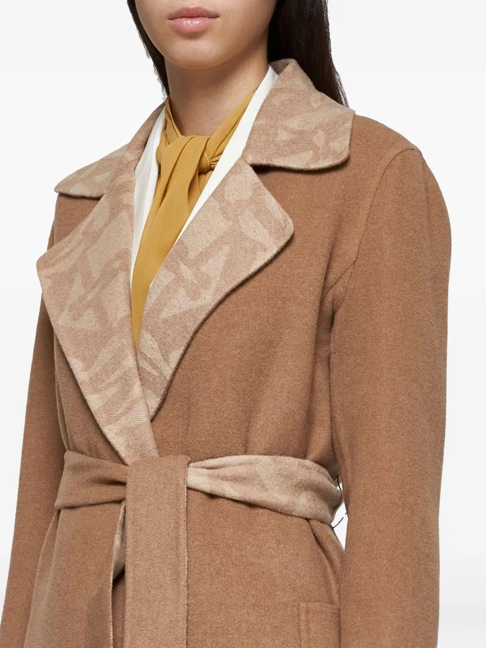 Max Mara Jas met ceintuur Bruin