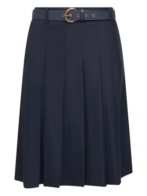 Max Mara Gimmy pleated belted midi skirt
