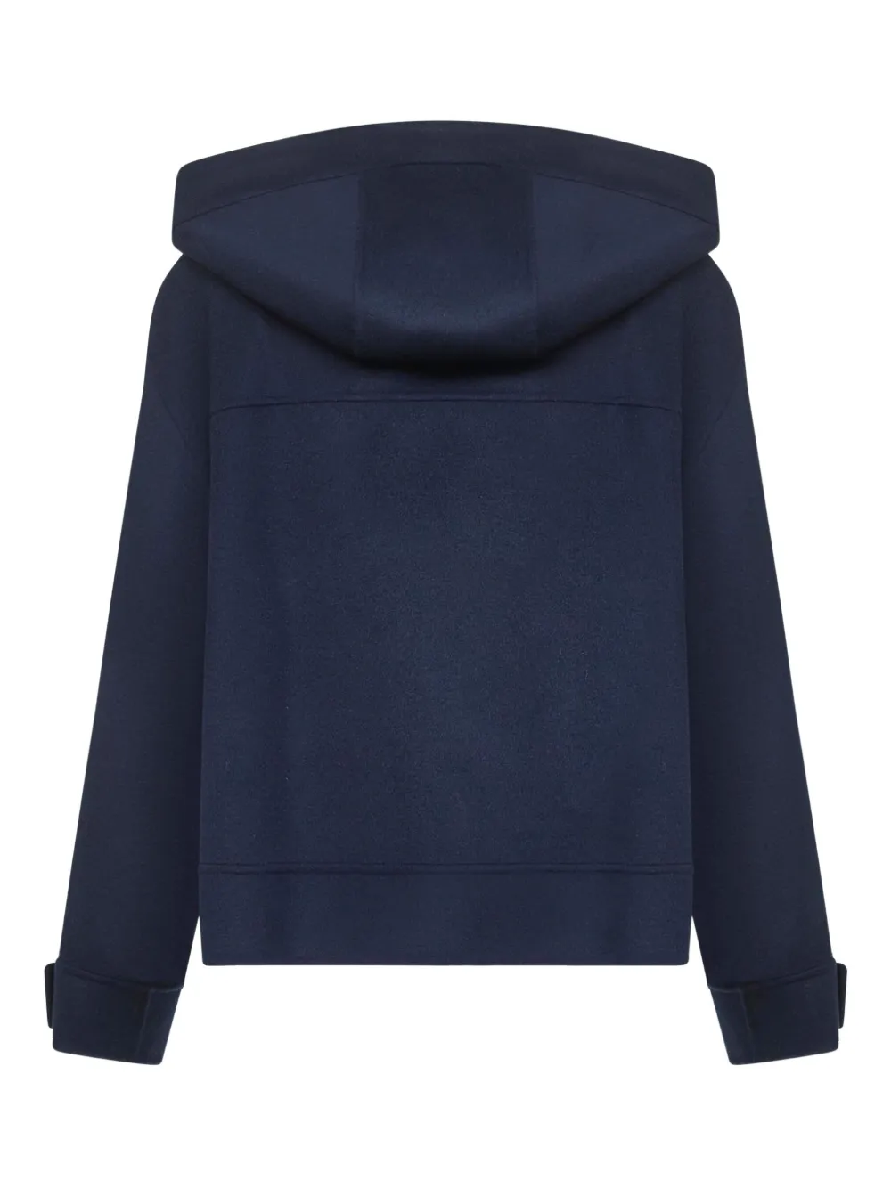Weekend Max Mara Gary Hooded Patch-pocket Coat In Blue