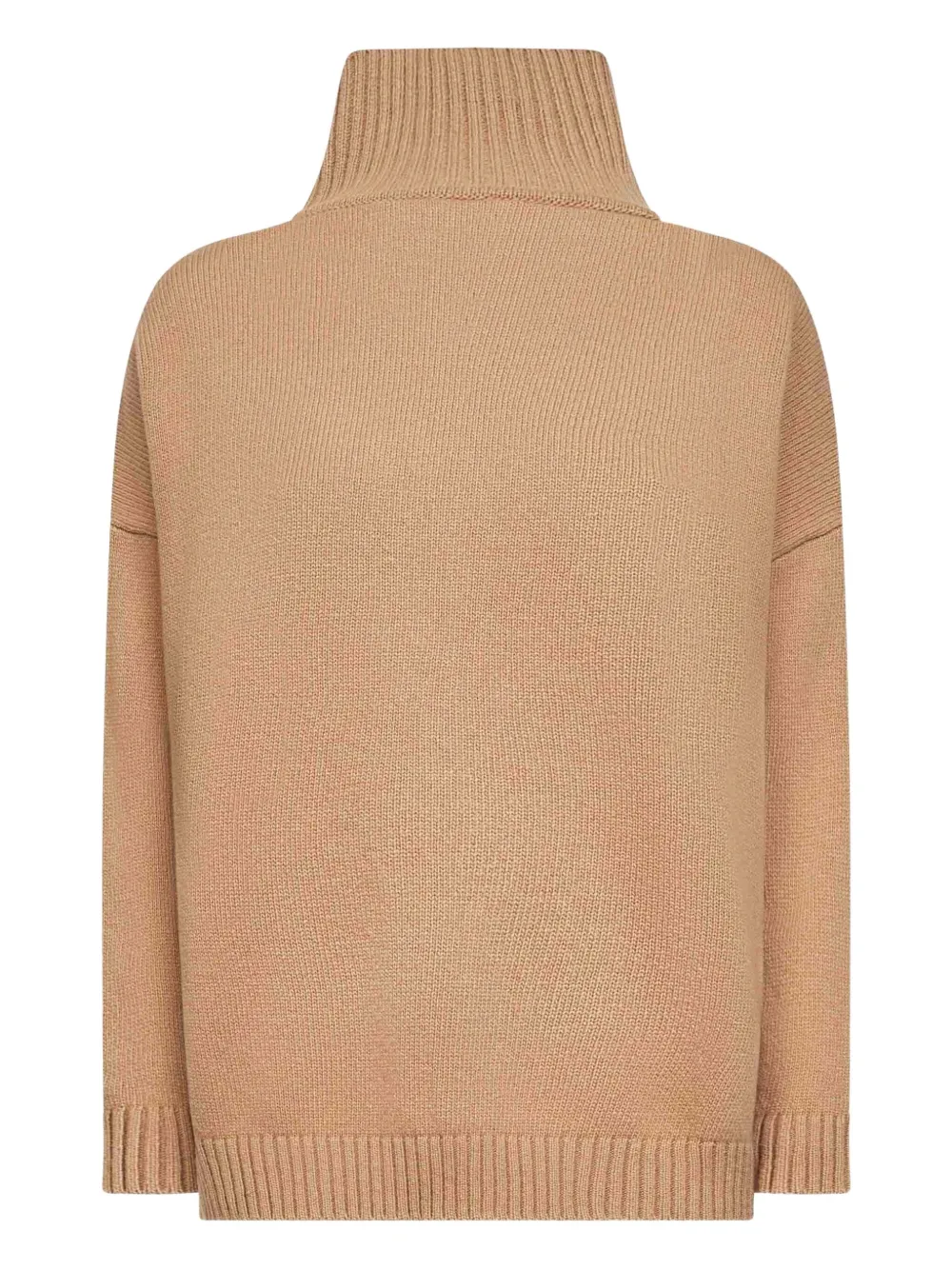 Weekend Max Mara Ribbed Turtleneck Sweater In Neutral
