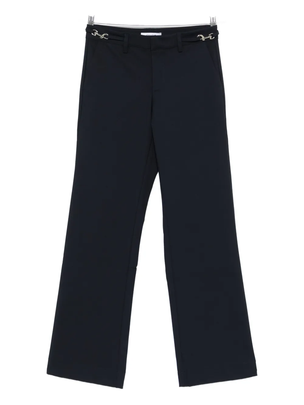 Gimaguas Detailed Straight Trousers In Blue