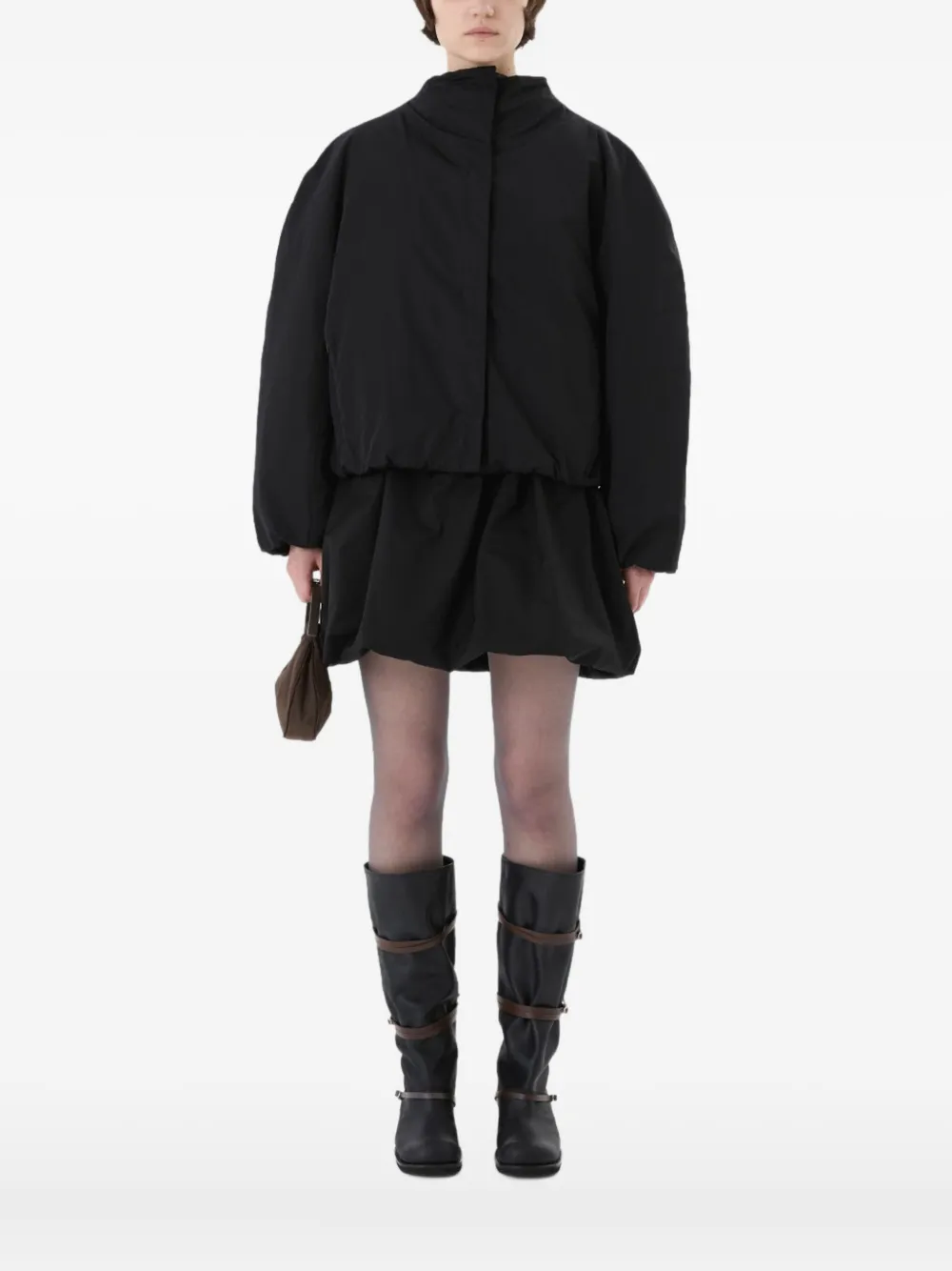 Amomento padded raglan short jacket | Black | Image 1