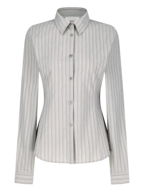 Amomento striped button shirt
