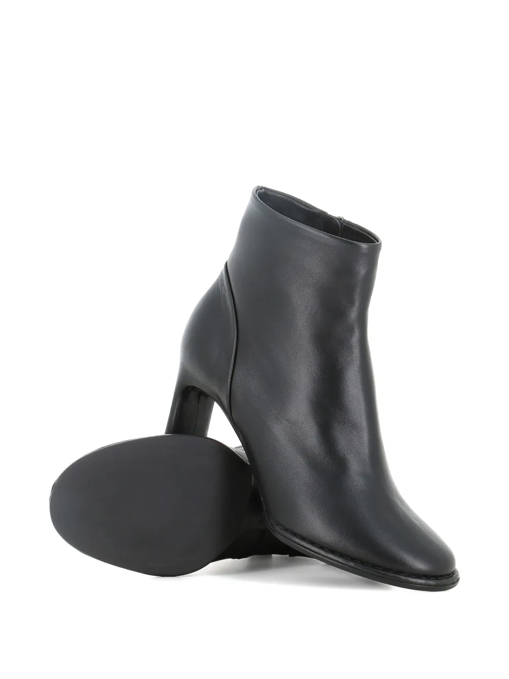 Del Carlo 75 mm leren laarzen Zwart