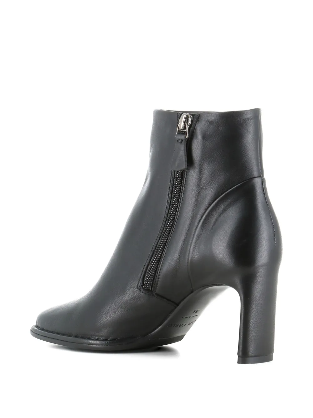 Del Carlo 75 mm leren laarzen Zwart