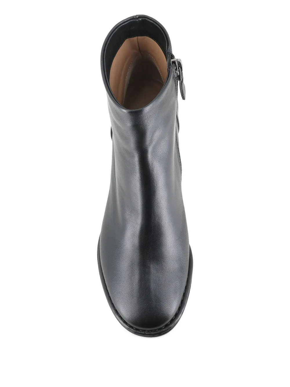 Del Carlo 75 mm leren laarzen Zwart