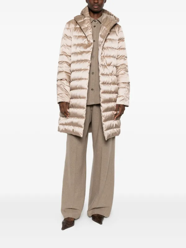 Max Mara パデッド ロングコート | ニュートラル | FARFETCH JP