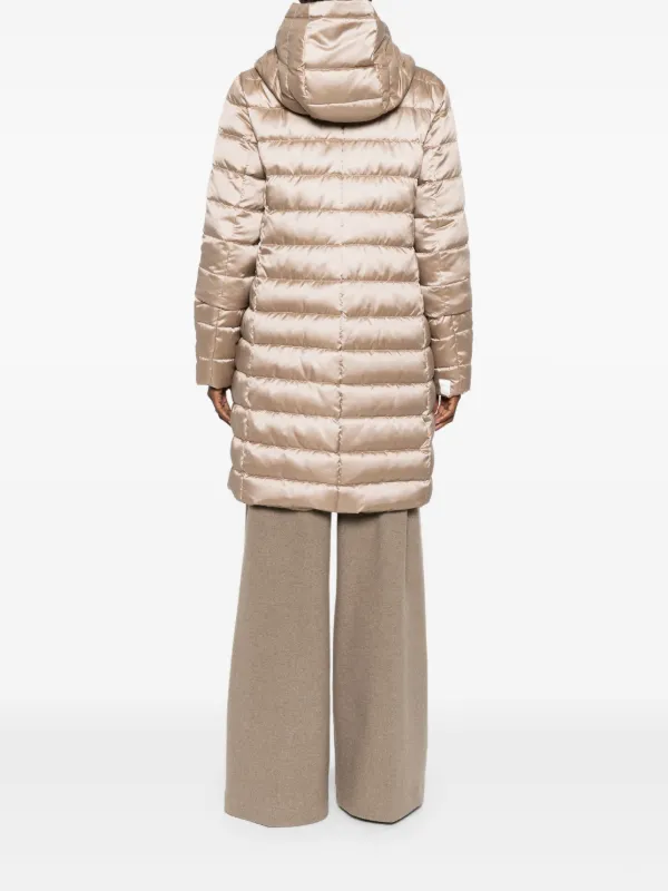 Max Mara パデッド ロングコート | ニュートラル | FARFETCH JP