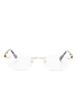 Cartier Eyewear C ドゥ カルティエ メガネフレーム | ゴールドトーン