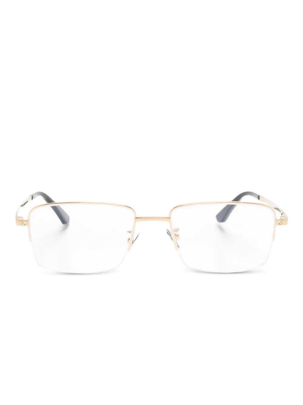 Cartier Eyewear lentes con armazón rectangular | dorado | Image 1