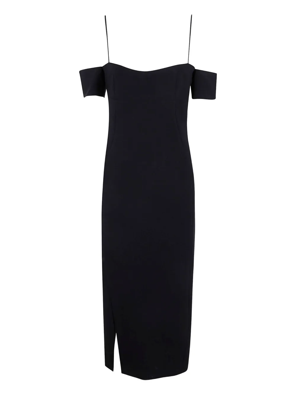 PINKO off-shoulder slit dress - Nero