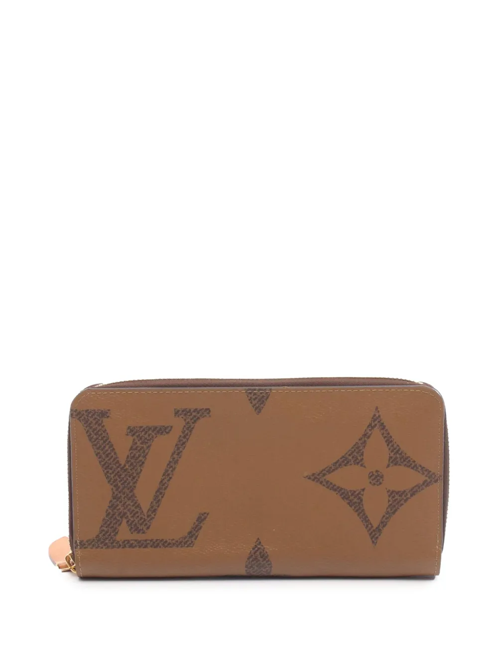 Louis Vuitton Pre-Owned 2019 モノグラム ジャイアント リバース ジッピー長財布 - ブラウン Louis Vuitton Pre-Owned 2019 モノグラム ジャイアント リバース ジッピー長財布 - ブラウン