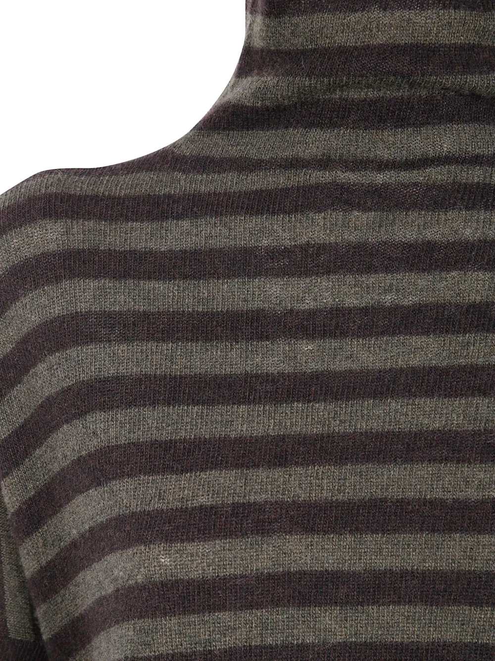 Base Extrafine Merino Wool Striped Turtleneck In Multi
