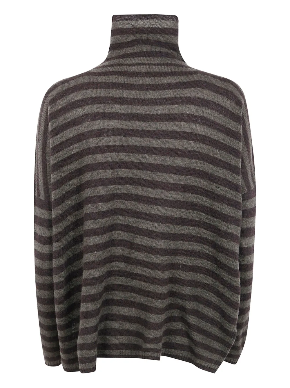Base Extrafine Merino Wool Striped Turtleneck In Multi