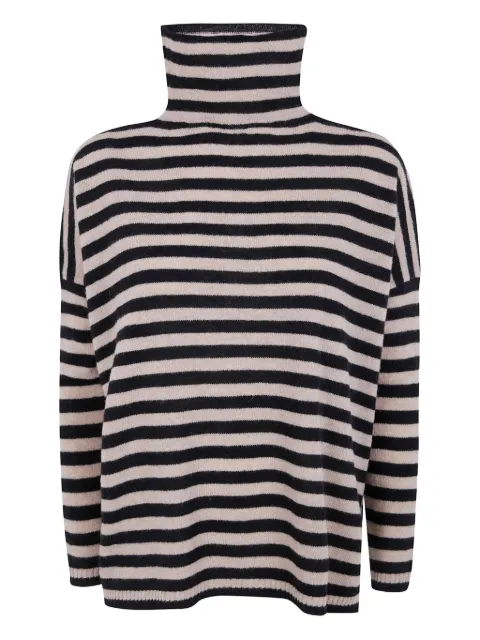 base jersey a rayas con cuello halter
