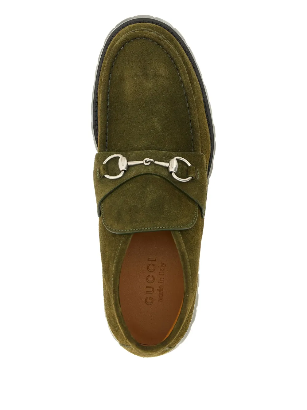 Gucci horsebit suede ankle boots Groen