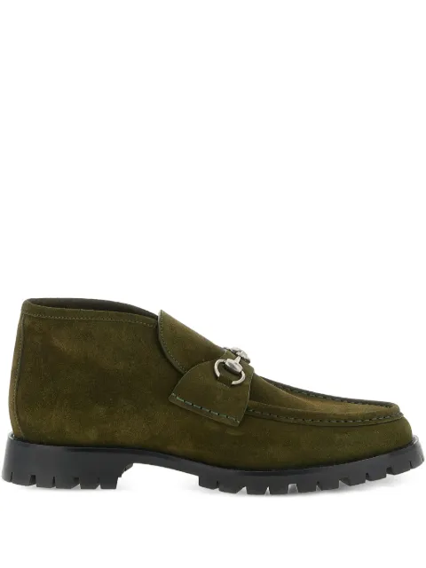 Gucci botines Horsebit de gamuza