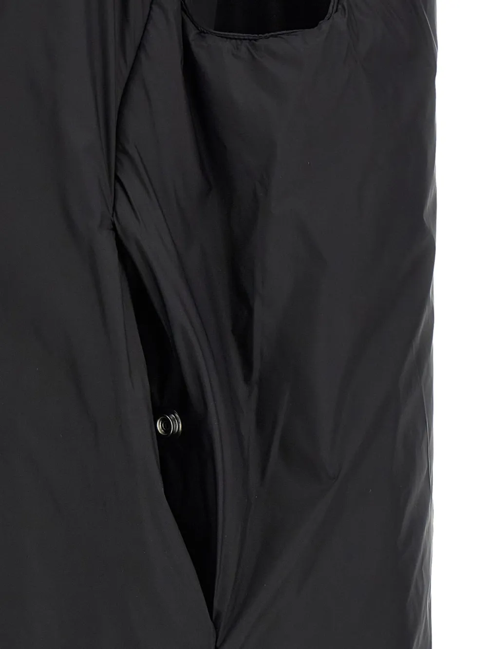 Rick Owens Drkshdw Hooded Sleeveless Vest Featuring Side Pockets In Black