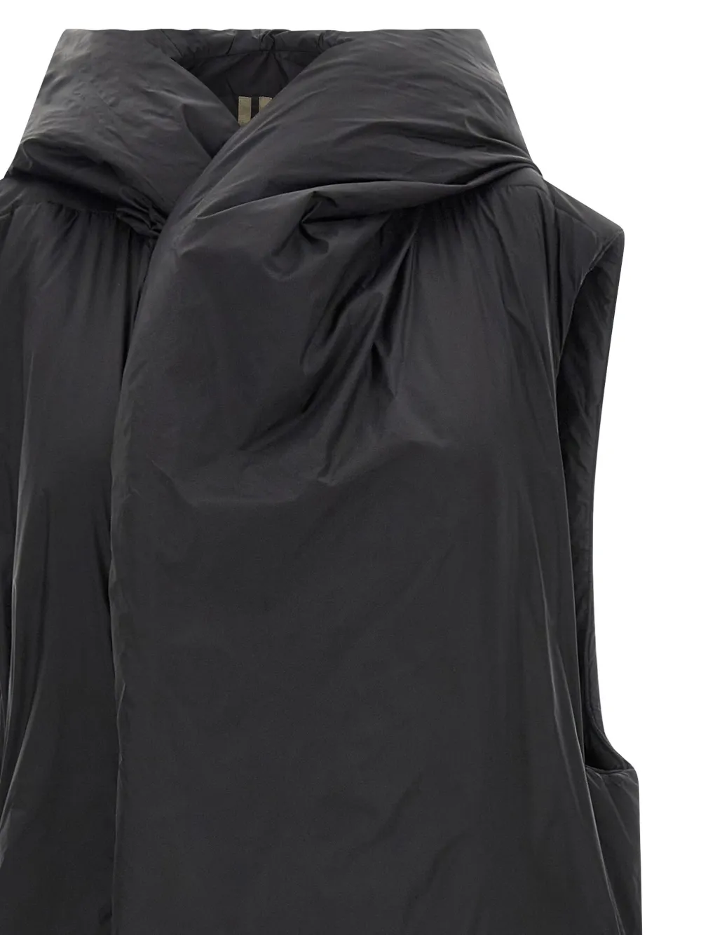Rick Owens Drkshdw Hooded Sleeveless Vest Featuring Side Pockets In Black