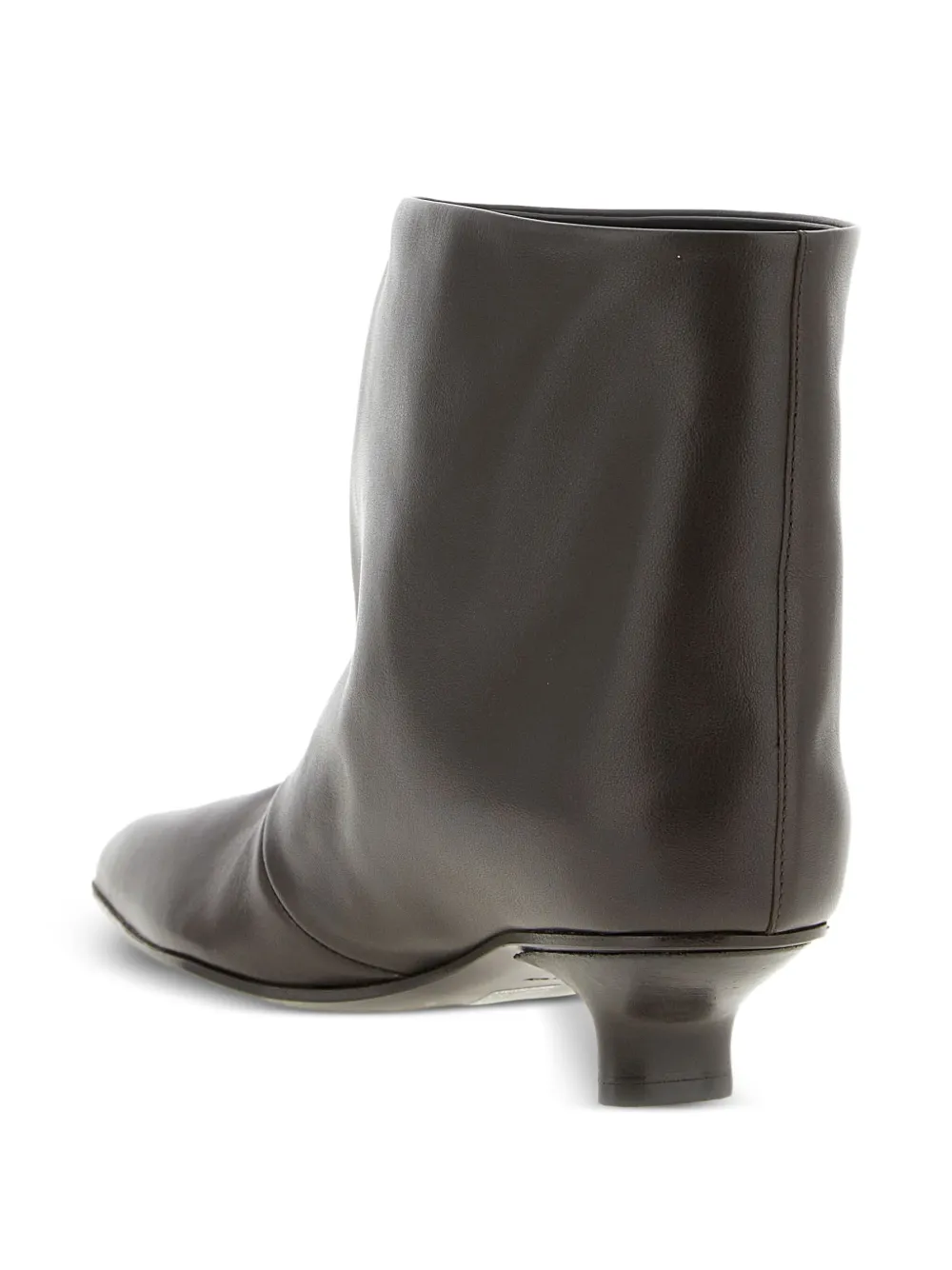 Vicini 30 mm Cizin leren enkellaarzen met vierkante neus Bruin