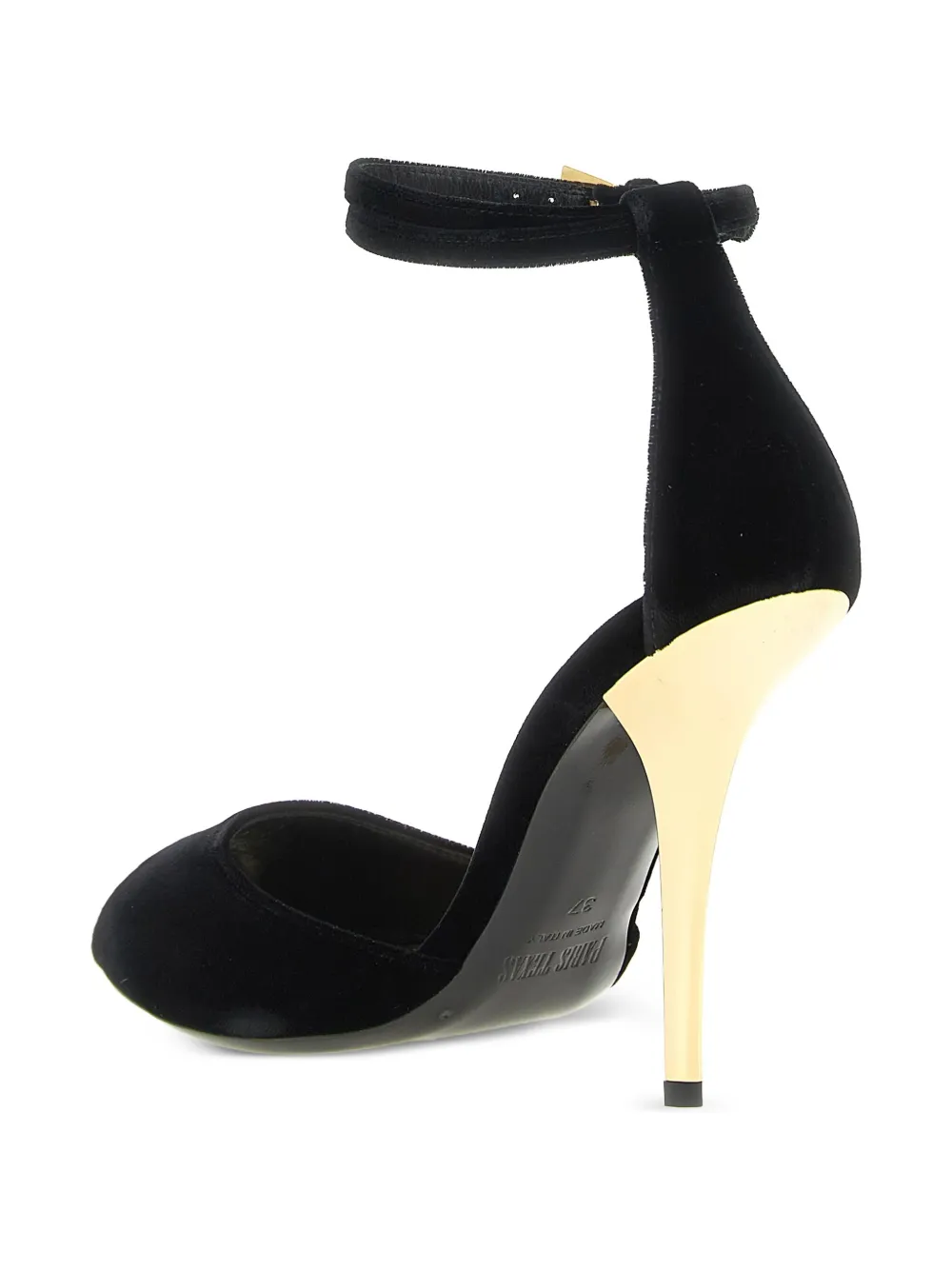 Paris Texas 105 mm Jessica sandalen met enkelbandje Zwart