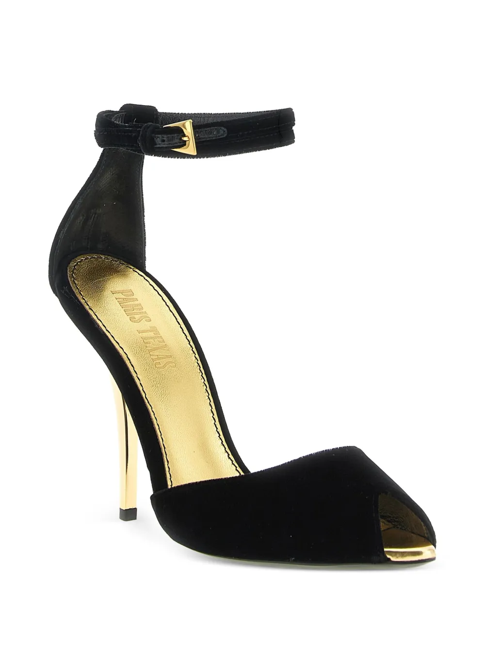 Paris Texas 105 mm Jessica sandalen met enkelbandje Zwart