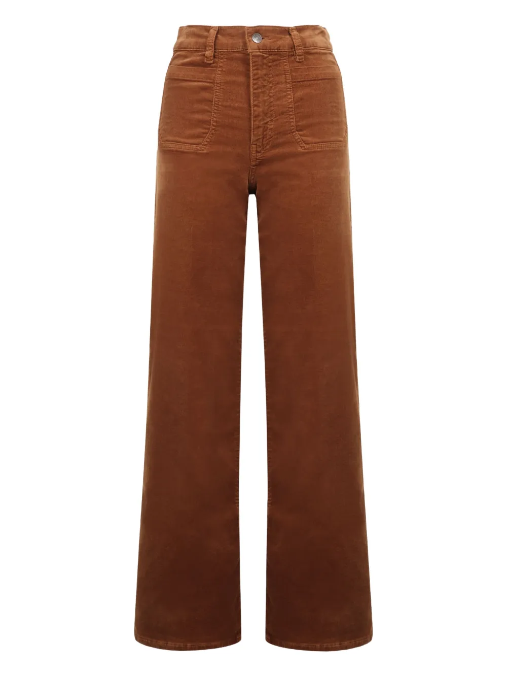 Frame Le Slim Corduroy Palazzo Pants In Brown