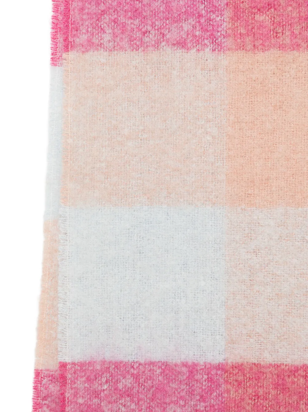 Paul Smith Checked-pattern Fringed Scarf In Multi