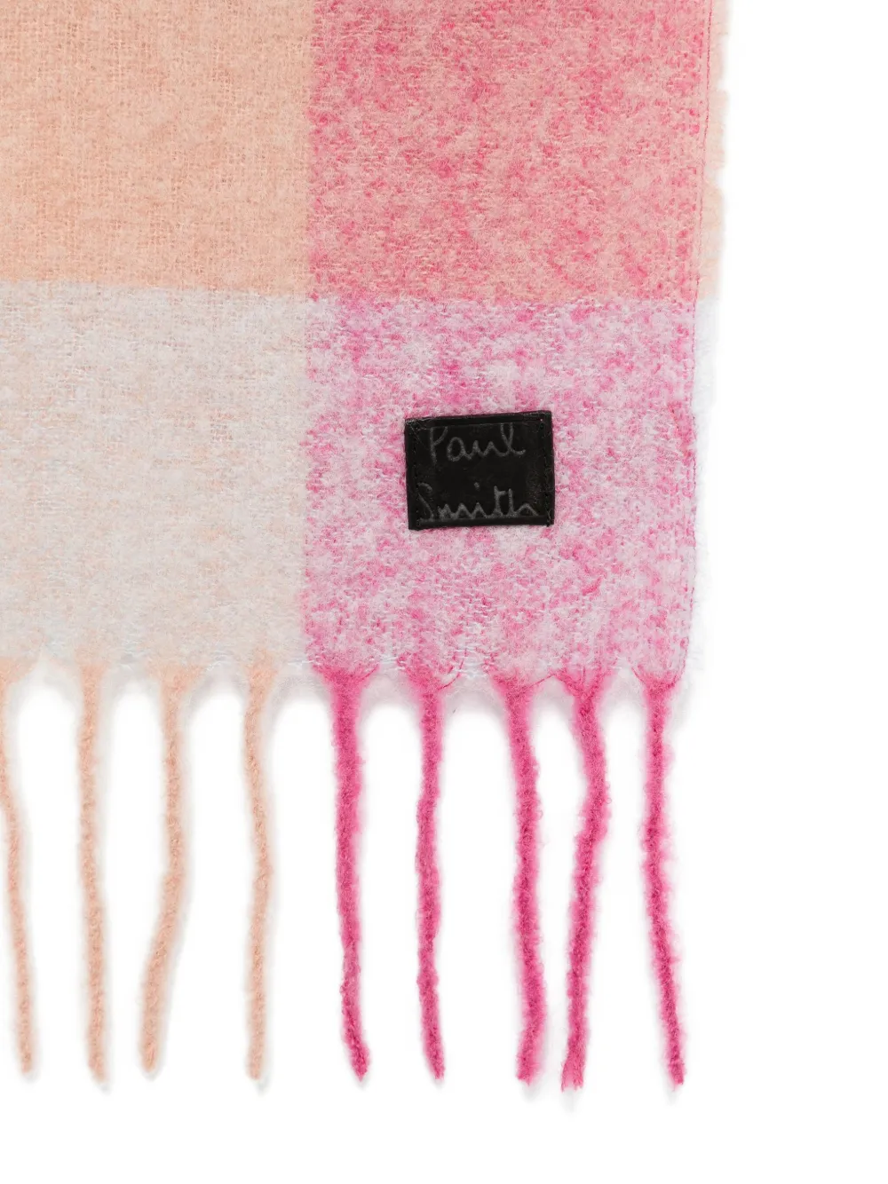 Paul Smith Geruite sjaal - Roze