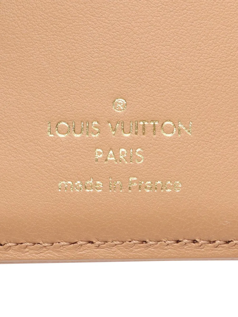 Pre-owned Louis Vuitton 2021-2025 Monogram Embossed Lambskin Lou Coussin Wallet Small Wallets In Brown