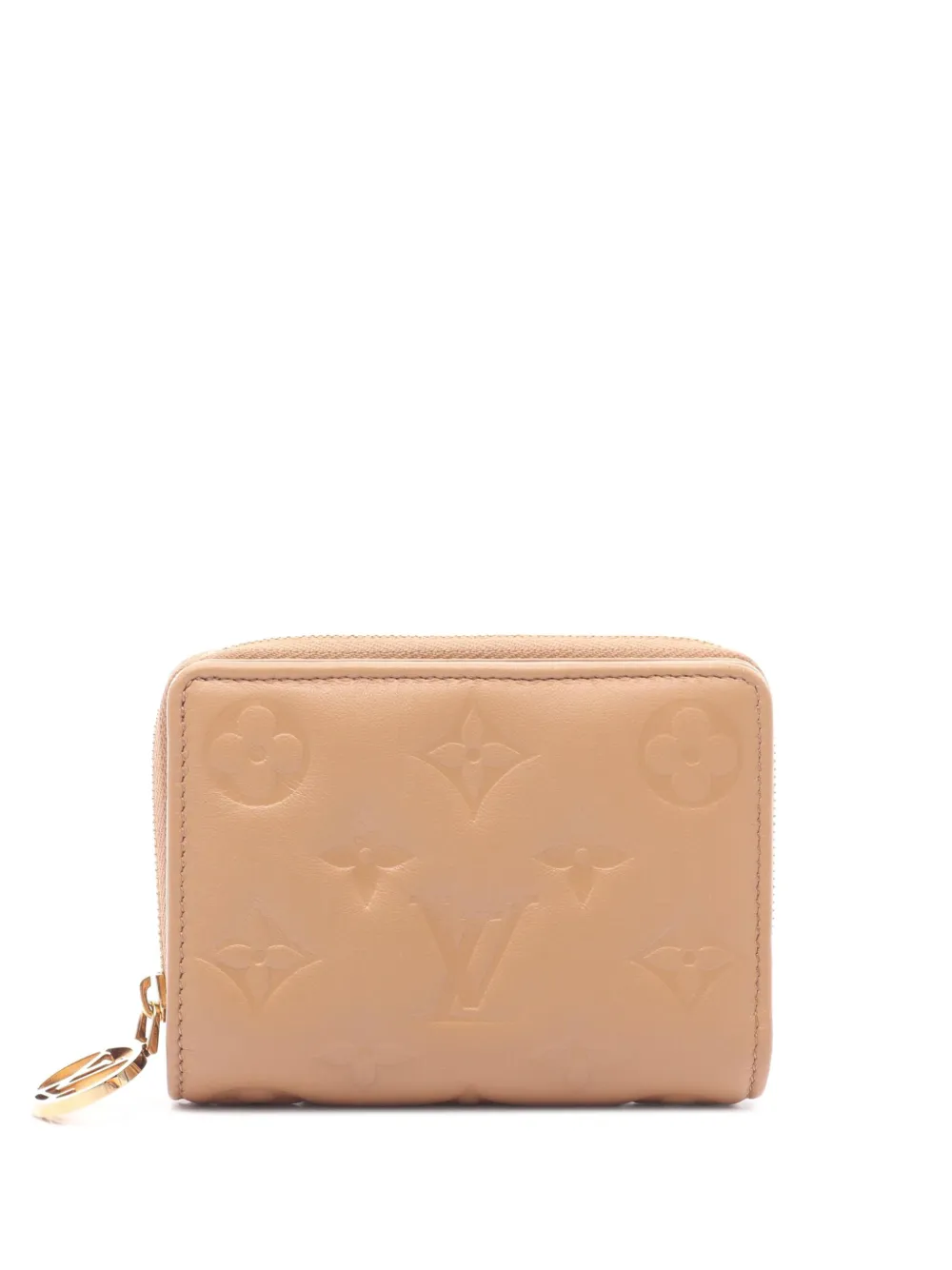 Louis Vuitton Pre-Owned 2021-2025 Monogram Embossed Lambskin Lou Coussin Wallet small wallets - Marrone