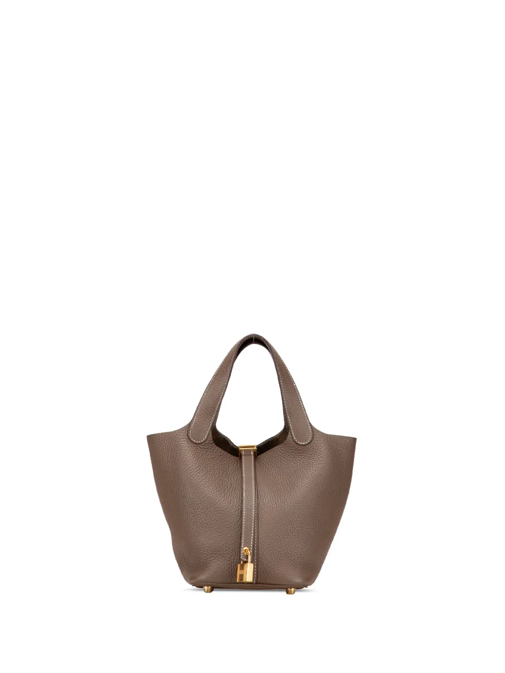 Hermès Pre-Owned 2022 Clemence Picotin Lock 18 handbag | Brown | Image 1