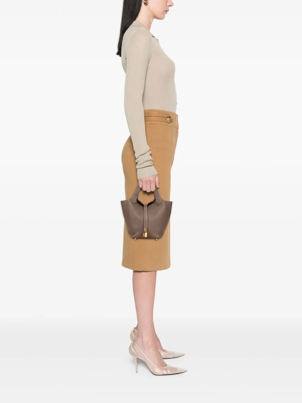 Hermès Pre-Owned 2022 Clemence Picotin Lock 18 handbag | Pre-Owned | Image 2