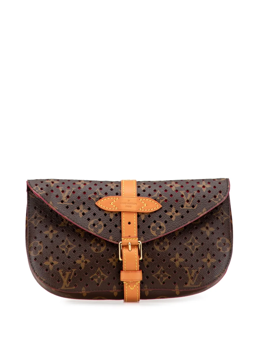 Louis Vuitton Pre-Owned 2011 モノグラム フローレ ソミュール クラッチバッグ - ブラウン Louis Vuitton Pre-Owned 2011 モノグラム フローレ ソミュール クラッチバッグ - ブラウン
