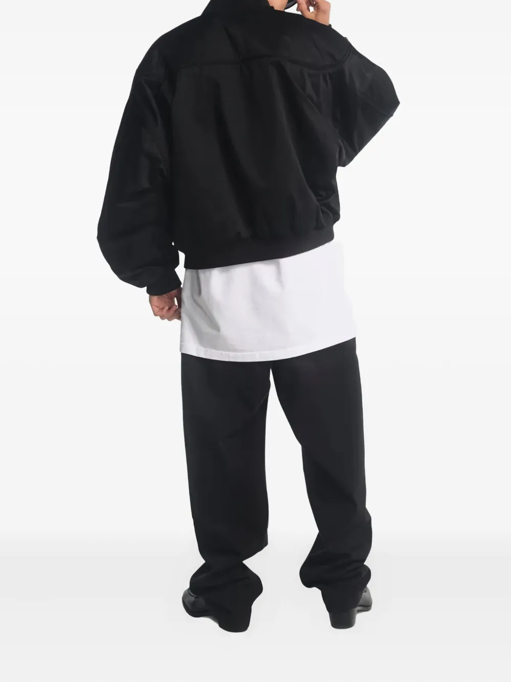 Willy Chavarria Gas Station Bomber Jacket In Black