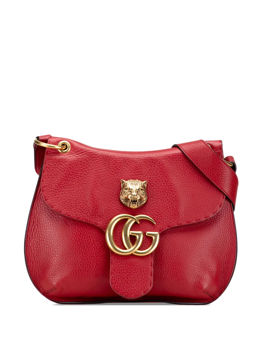 Gucci Pre-Owned 2000-2015 GGマーモント レザー アニマリエ ショルダーバッグ - レッド Gucci Pre-Owned 2000-2015 GGマーモント レザー アニマリエ ショルダーバッグ - レッド