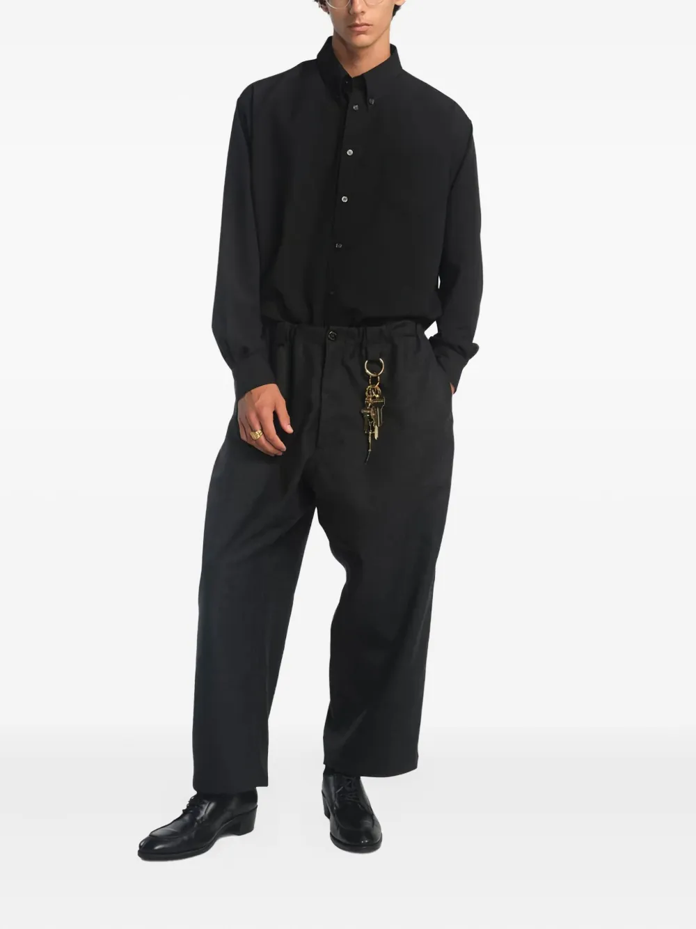 Willy Chavarria Veterano long-sleeve shirt - Zwart