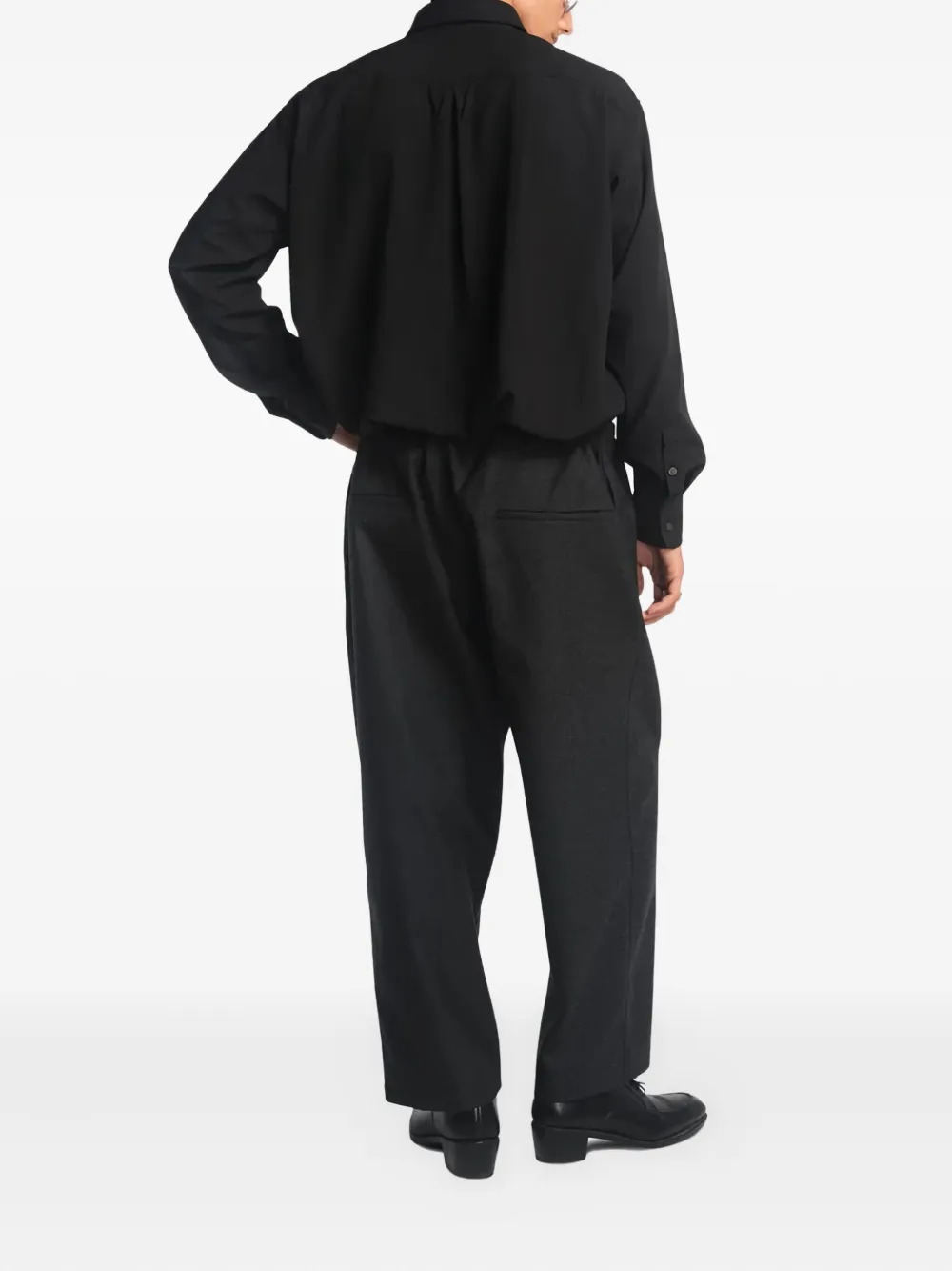 Willy Chavarria Veterano Long-sleeve Shirt In Black