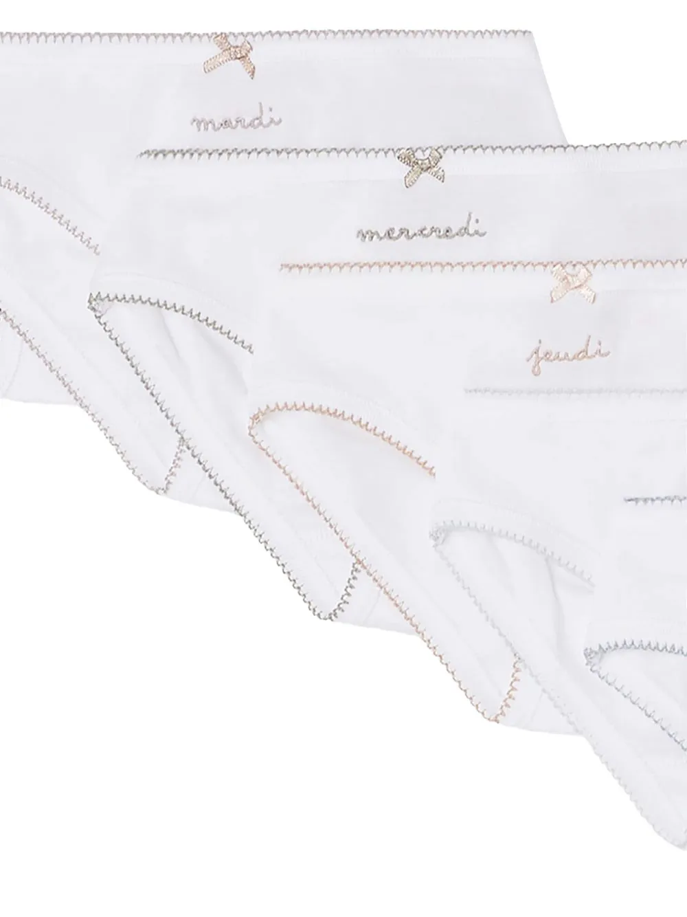 Bonpoint Gewelfd romperset Wit