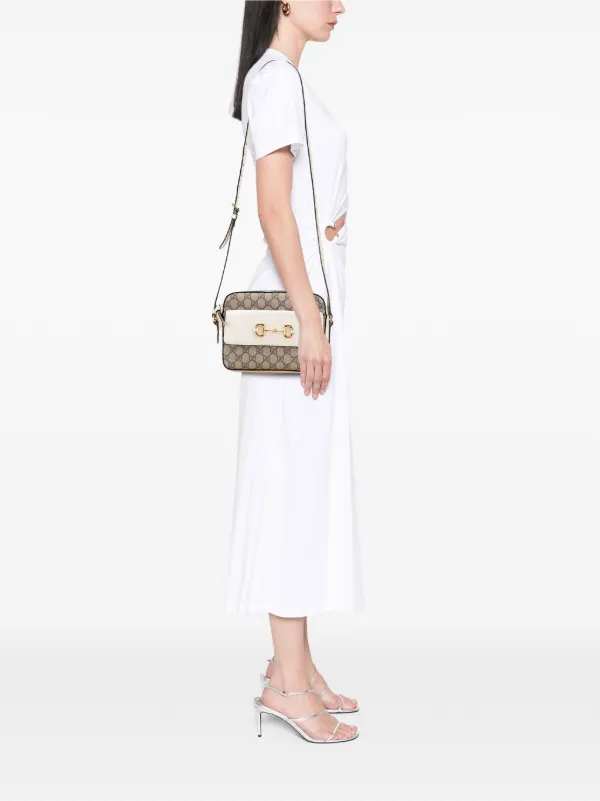 Gucci Pre-Owned 2016-2025 スモール GGスプリーム ホースビット 1955 