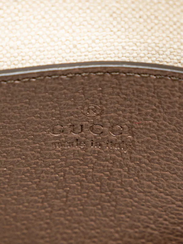 Gucci Pre-Owned 2016-2025 Mini Jumbo GG Canvas Web Satchel | Brown