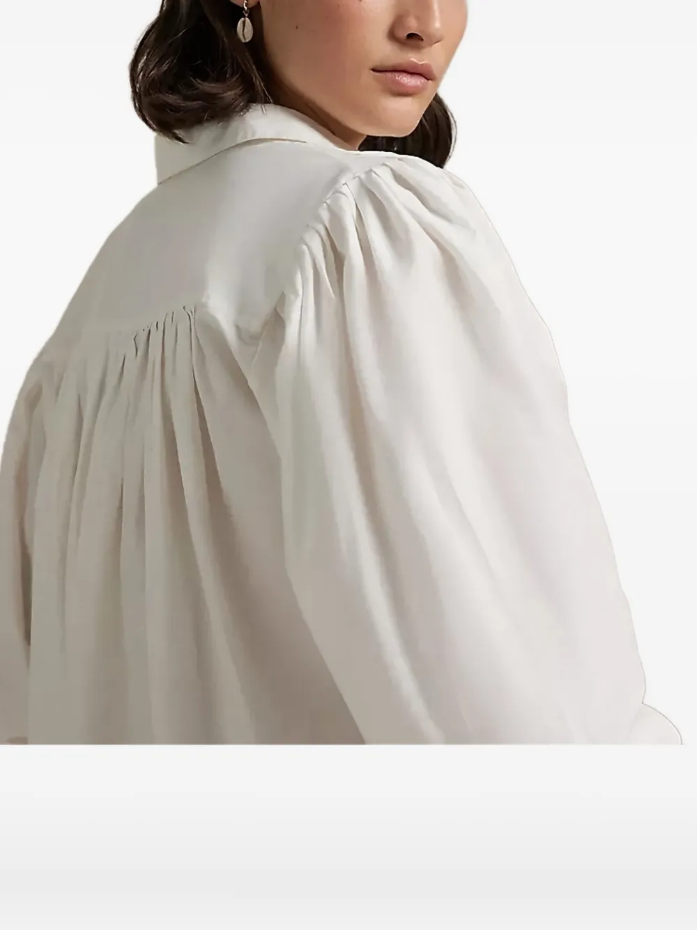 Polo Ralph Lauren Balloon-sleeve Blouse In White