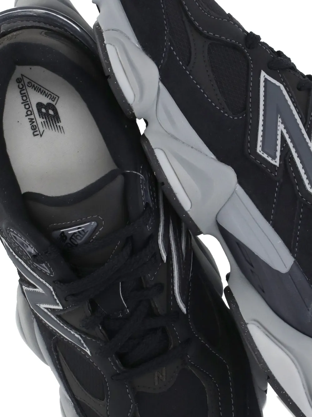 New Balance 9060 Logo Sneakers In Black