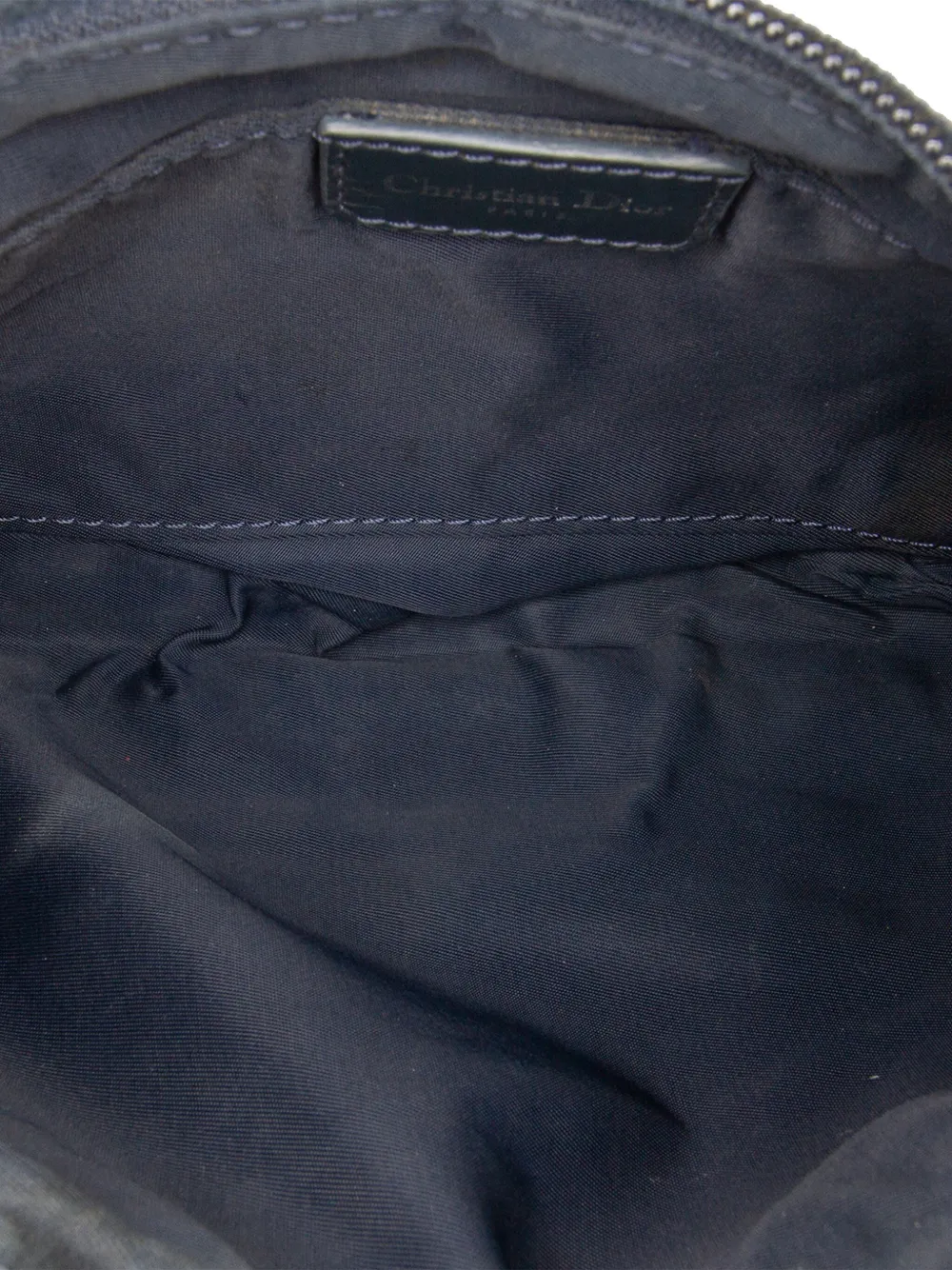 Pre-owned Dior 2002 Issimo Trotter Canvas Shoulder Bag In Brown