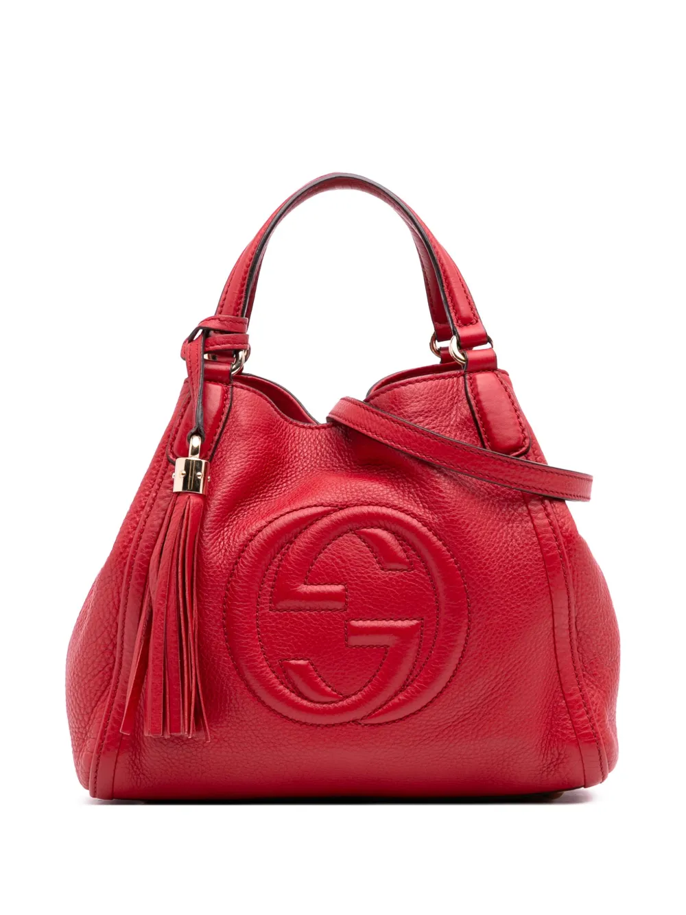 Gucci Pre-Owned 2016-2025 スモール レザー ソーホー サッチェルバッグ - レッド