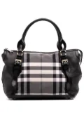 Burberry Pre-Owned 2000-2017 Beat Check Nylon Ellers satchel - Black
