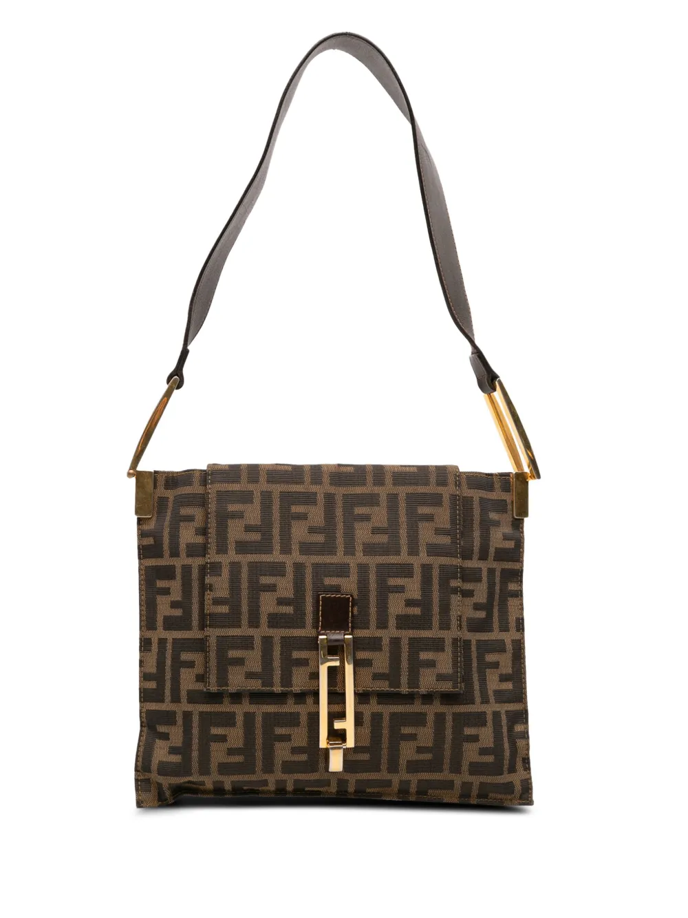 Fendi Pre-Owned 20th Century Zucca Canvas Flap shoulder bag | Brown | Image 1