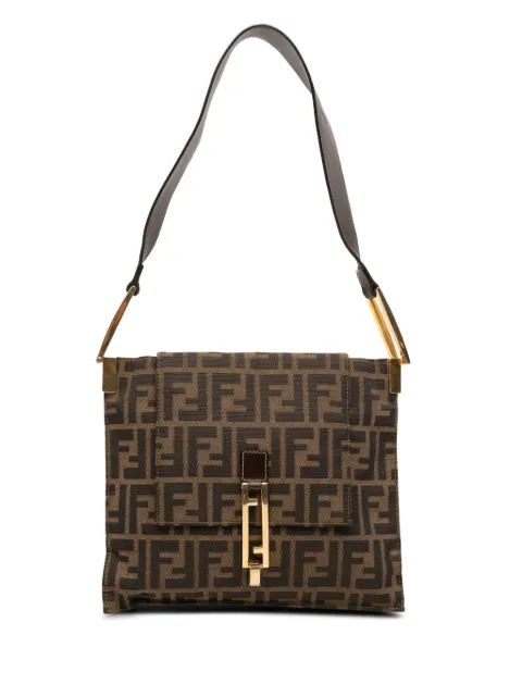 Fendi Pre-Owned bolsa de hombro de lona con motivo Zucca del siglo XX