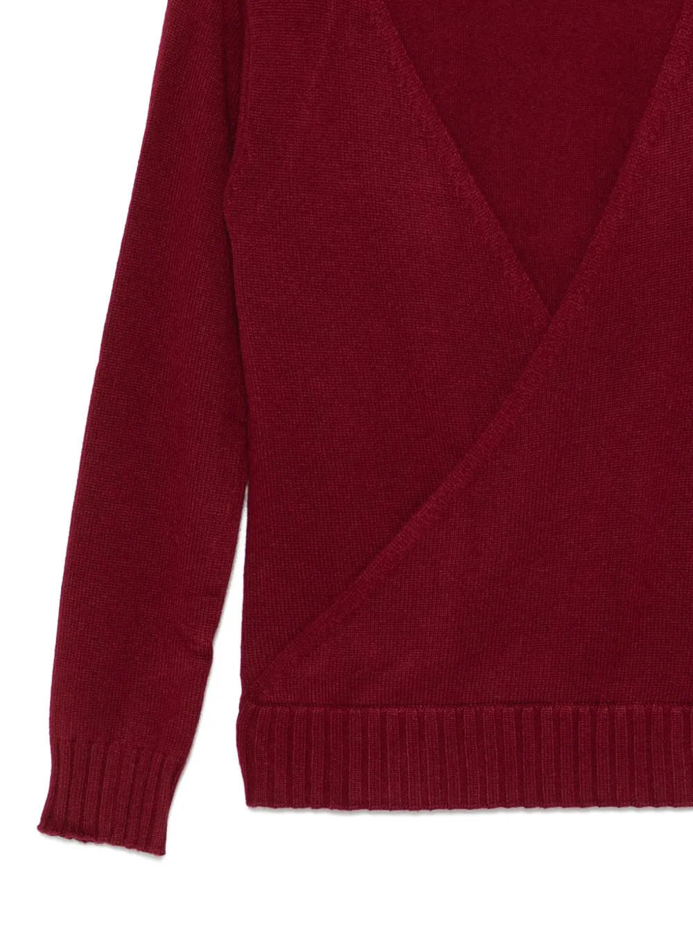 Gimaguas Layered Turtleneck Sweater In Red