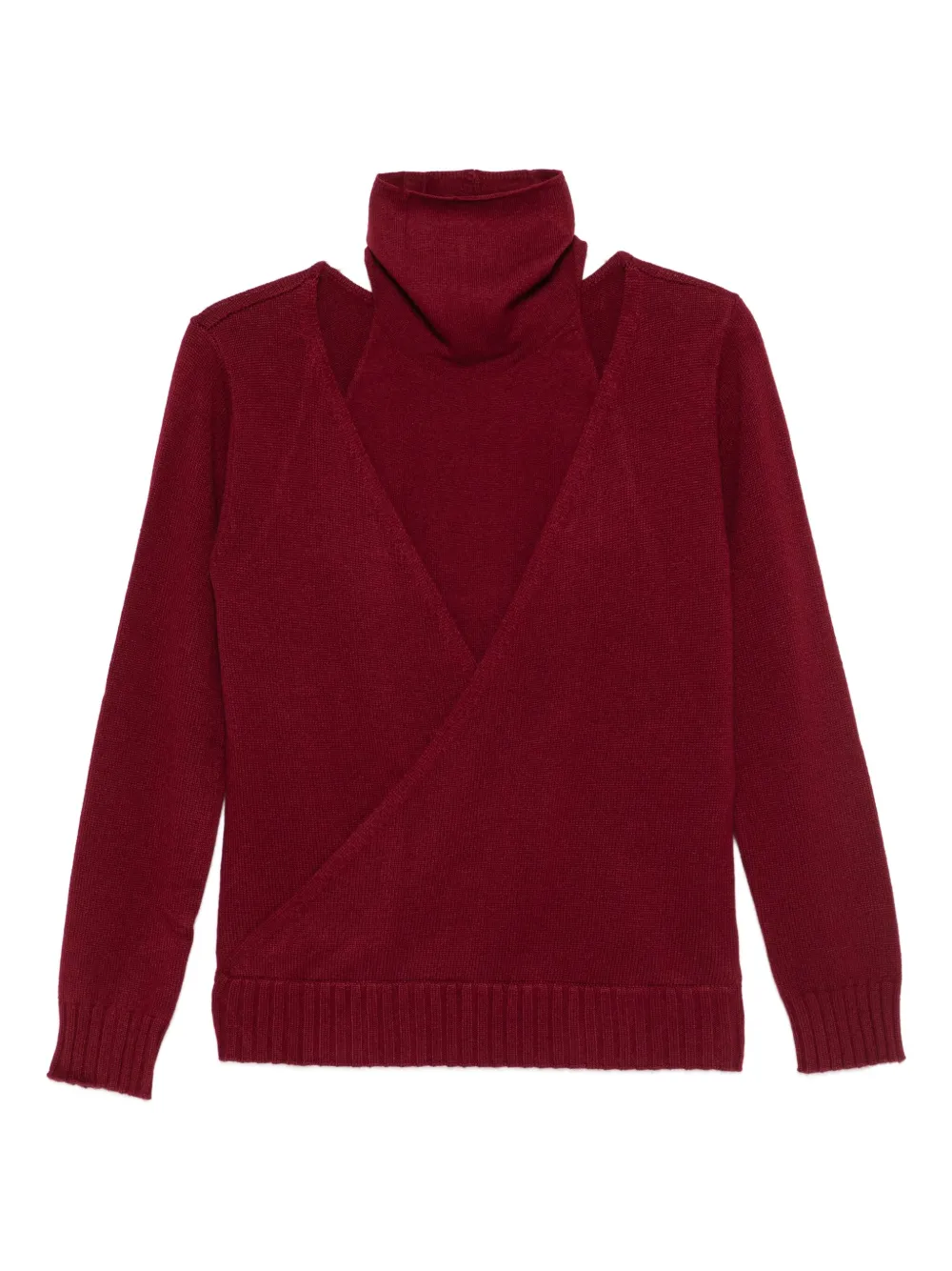 Gimaguas layered turtleneck sweater | Red | Image 1
